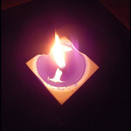 Flammenbild Quadratform Kerzen, Kerzenbild 1 von Nordkerze